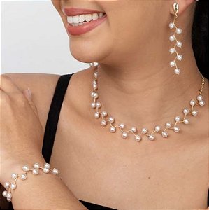 Look Cachos de Pérolas