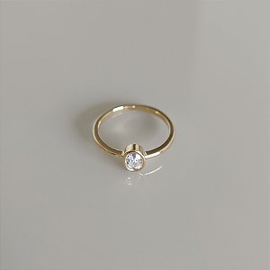 Anel Zircônia Oval  (N18)