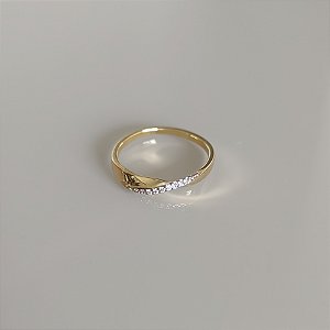 Anel Torcido Cravejado (N12)