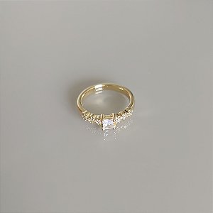 Anel Falange Zircônia Quadrada (N7)