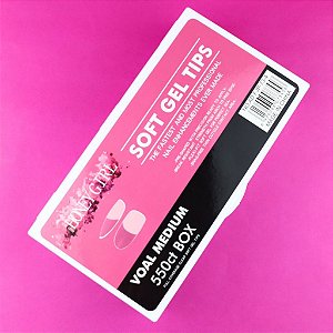 SOFT GEL TIPS BAILARINA FOSCA 550 UNID HONEY GIRL