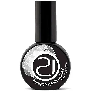 Top Coat Mirror Shine Milky 12ml Nails 21