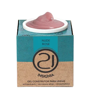 Ecoline Insignia Gel Nude Rosé 34ml Nails 21 Contém FIBRA
