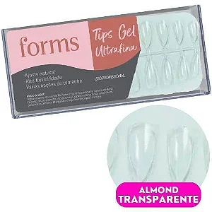 TIPS DE GEL X FORMATO ALMOND FORMS 120UNID