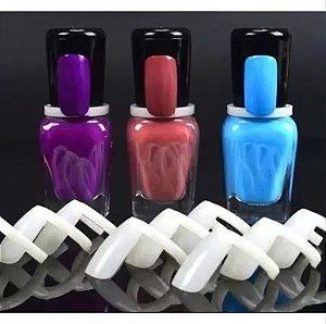 Anel Mostruário de Esmalte p/ Unhas Leitoso c/ 50 Unidades