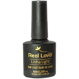 Top Coat Olho de Gato 8ml Linha Light Real Love