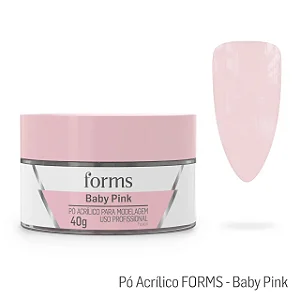 Pó Acrílico Para Modelagem Baby Pink - Forms
