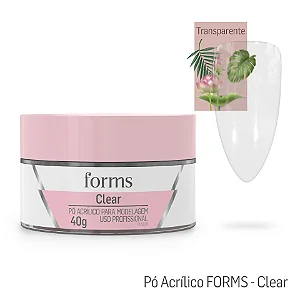 PÓ ACRILICO FORMS 40G CLEAR