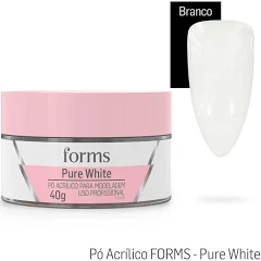 Pó Acrílico Para Modelagem Pure White – Forms