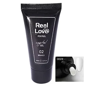 Poly Gel Crystal 02 Branco 30ml Real Love
