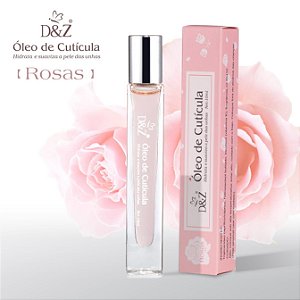 Oléo Hidratante de Cutículas Roll On Rosas D&Z