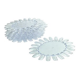Kit 05 Discos p/ Leque Mostruário p/ 100 Cores Transparente
