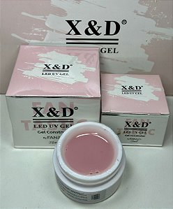 Gel Construtor Pink Nude X&D Fan&Co 56g c/ ANVISA