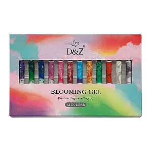 Caneta Magica Aquarela - Esmalte Blooming Gel - 12 Cores - D&Z