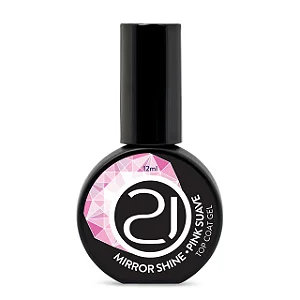 Top Coat Mirror Shine Pink Suave 12ml Nails 21