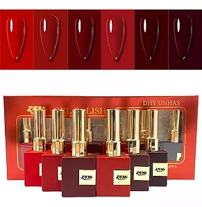 Esmalte em Gel Luxo Coleção Vermelho 15ml Zem