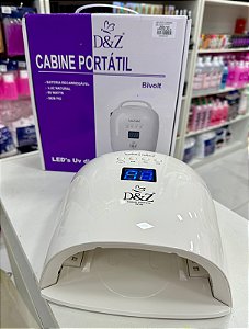 Cabine Portátil Recarregável 86w - 52Leds LED/UV D&Z Bivolts