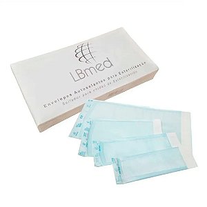 Envelope Autoselantes p/ Esterelização 50 X 130mm c/100 Unidades LBMed