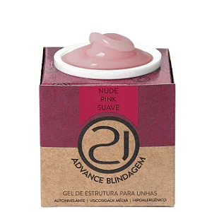 Gel Blindagem Advance Nude Pink Suave Ecoline 32g