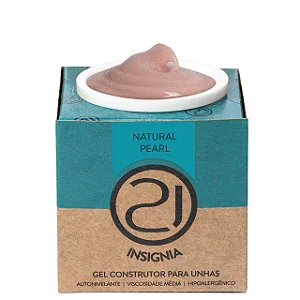 Ecoline Insignia Gel Natural Pearl 56g Nails 21 Contém Fibra