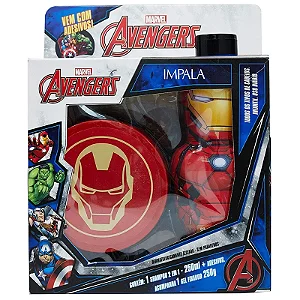 KIT AVENGERS HOMEM DE FERRO - SHAMPOO 2 EM 1 250ML + GEL 250G