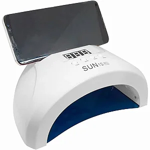 Cabine Sun 1S Pro 48W Com Suporte de Celular LED/UV 30Leds