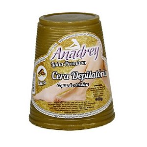 Cera Depilatória Quente Anadrey Ouro Linha Premium 200g