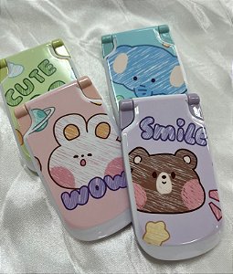 Espelho Cute com Pente de Bolsa