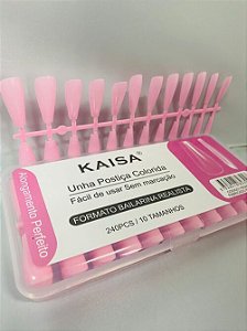 Unha postiça bailarina Realista 240unid kaisa Rose