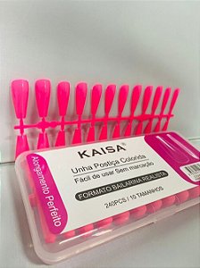 Unha postiça bailarina Realista 240unid kaisa Rosa Pink