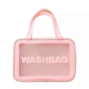 Bolsa Necessaire Maquiagem Feminina a prova D agua Mala Transparente para Cosméticos Organizadora