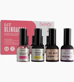 Kit Blindagem Das Unhas Preparadores E Gel Capa Base (SEM TPO) - Beltrat