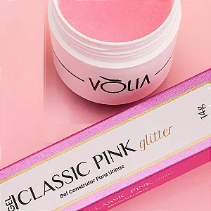 SACHE GEL CLASSIC GLITTER PINK 14G