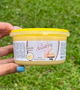 Cera Depilatória 250g para Microondas Chocolate Branco Anadrey