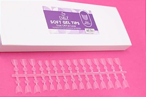 Soft Gel Tips c/ 300 Unidades Amendoada D&Z BS55