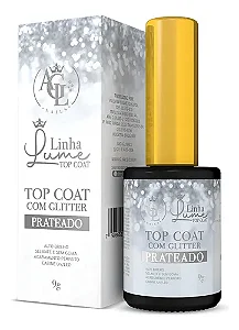 Top Coat Linha LUME c/ Glitter Prateado 9g AGL