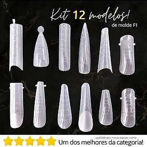 Molde F1 Para Alongamento Diversos Modelos 288 peças - Real Love