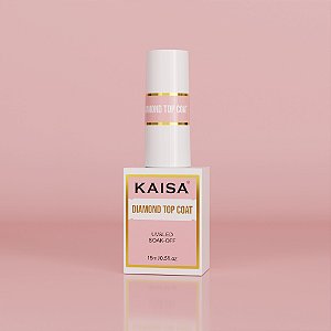 Top Coat Diamond KAISA 15ml - Brilho e Proteção Profissional