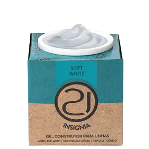Ecoline Insignia Gel Soft White 6g Nails 21 Contém Fibra
