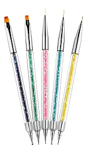 Kit Pincel 05 Pinceis + Boleador Colorido Real Love