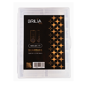 Molde F1 Quadrada Ponta Fosca 120un Brilia Nails