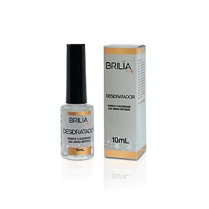 Desidratador Brilia Nails 10ml Preparador Para Unhas Alongamento Gel