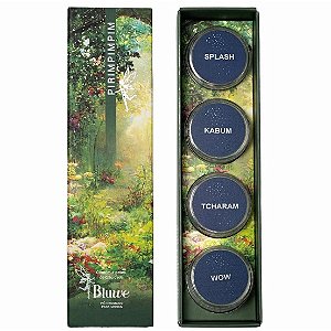 Kit Pó Cromado Bluwe Pirimpimpim 4 Cores Splash Kabum Tcharam Wow Nail Art