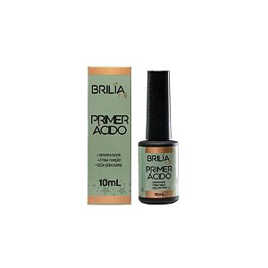 Primer Ácido Brilia 10ml Para Alongamento De Unhas Gel Fibra Acrílico