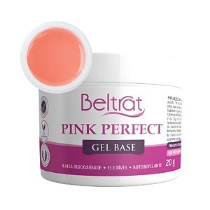 Gel Base Pink Perfect Beltrat 20g UV LED Para Unhas Blindagem E Alongamento