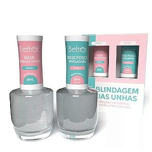 Kit Blindagem Das Unhas Beltrat Reforço E Proteção UV LED Para Nail Designer