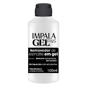 Removedor De Esmalte Em Gel Impala Gel Plus 100ml UV LED Para Unhas