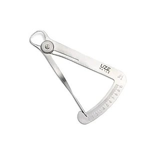 Especímetro Uze Nails Aço Inox Medidor De Espessura Para Alongamento De Unhas
