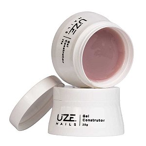 Gel Construtor Uze Nails 25g UV LED Alongamento Fibra Molde F1 Unhas Gel Variações:Nude Perfeito