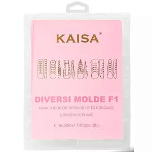 Molde F1 Diversi 144pcs 6 Modelos Para Alongamento De Unhas Gel Polygel